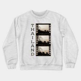 Thai Elephants In The Jungle Triptych Photograph Crewneck Sweatshirt